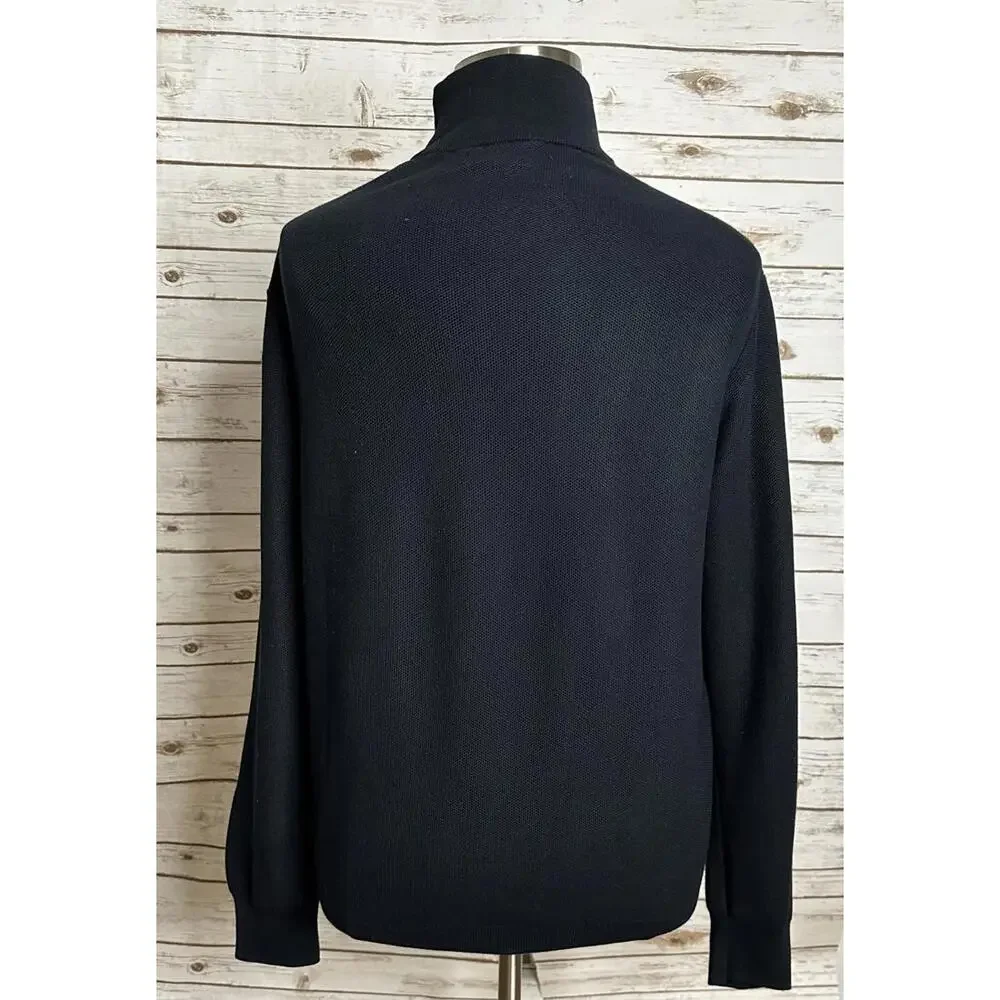 Polo Ralph Lauren classic Pima cotton quarter zip mock neck pullover sweater XXL